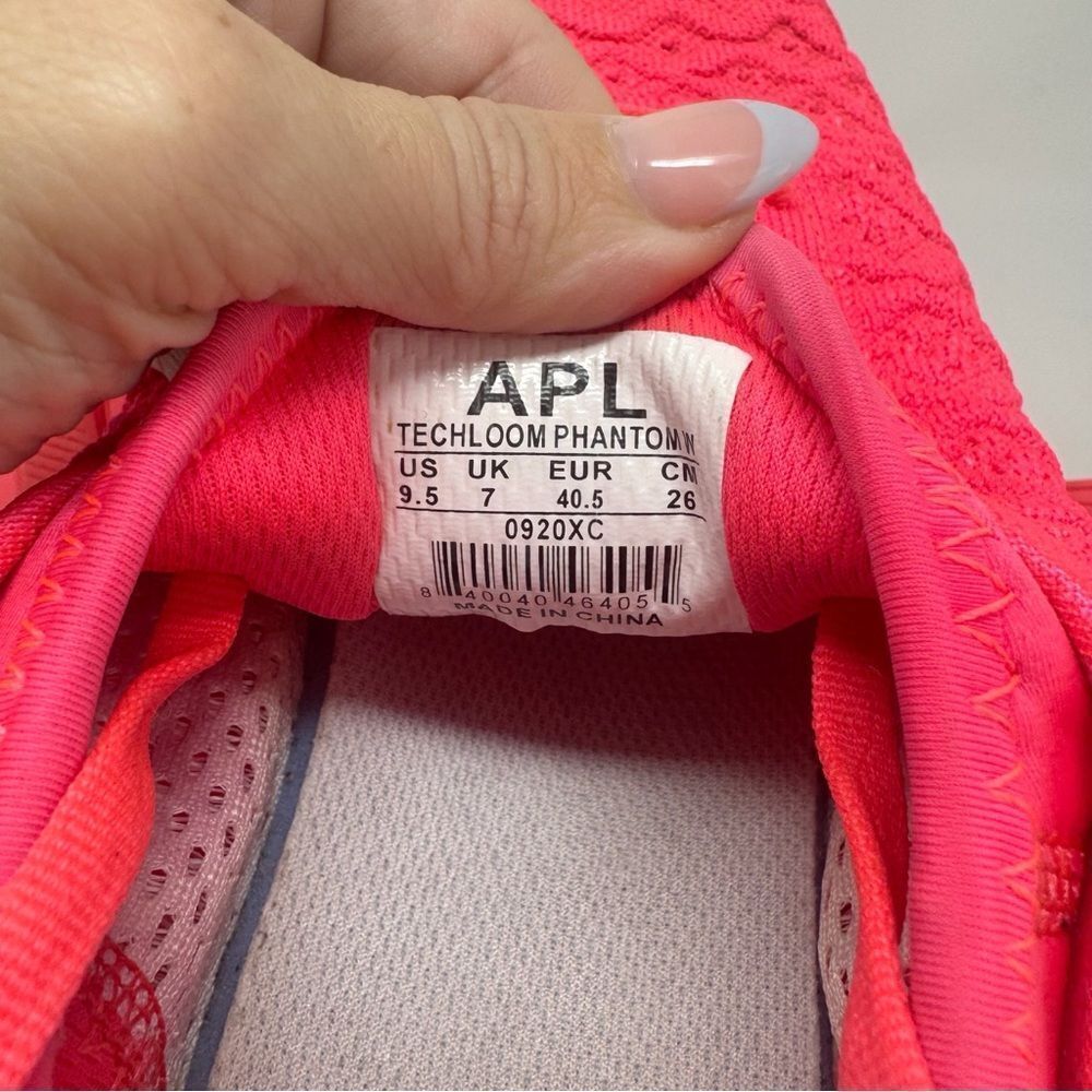 APL | Neon Impulse Red Techloom Phantom Athletic Shoes Women’s Size 9.5 - Picture 11 of 12